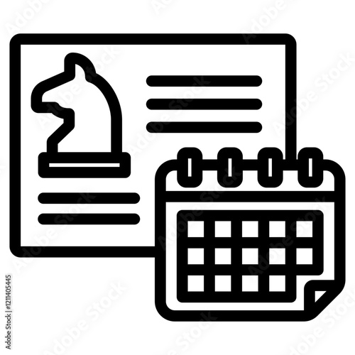 Longterm Planning Outline Icon