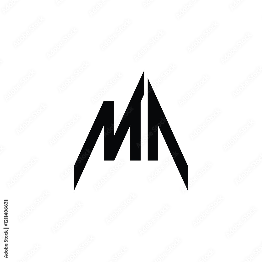 MA monogram logo design letter text name symbol monochrome logotype alphabet character simple logo MA monogram logo design letter text name symbol monochrome logotype alphabet character simple logo