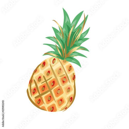 Pineapple vector illustration