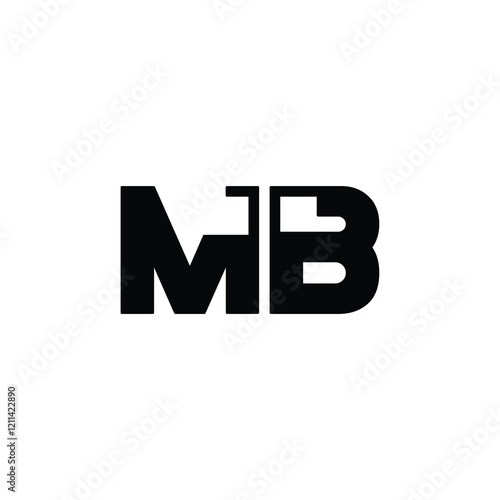 Free Download MB monogram logo design letter text name symbol monochrome logotype alphabet character simple logo - GFXLoad