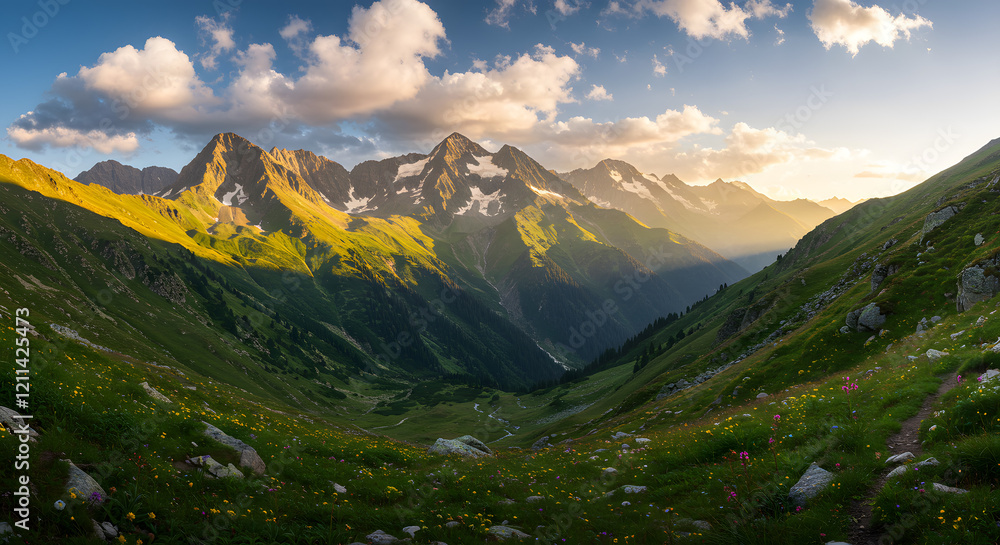 Fototapeta premium panorama of the mountains