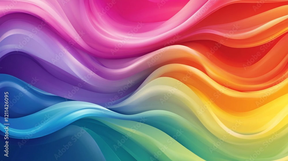 Abstract colorful wavy background. (2) Abstract colorful wavy background. (2)