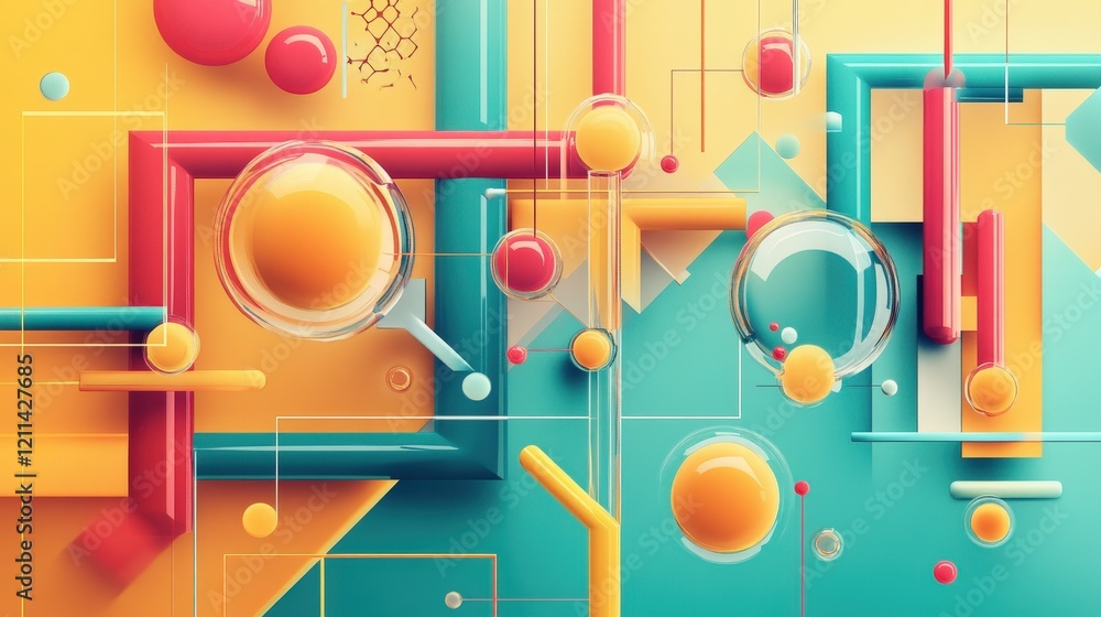 A vibrant infographic showing the steps of the scientific method, from hypothesis to conclusion, with vibrant visuals A vibrant infographic showing the steps of the scientific method, from hypothesis to conclusion, with vibrant visuals
