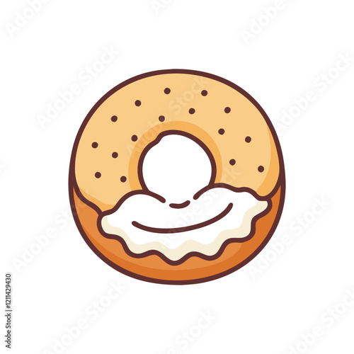  Bagel with Cream Cheese and Toppings