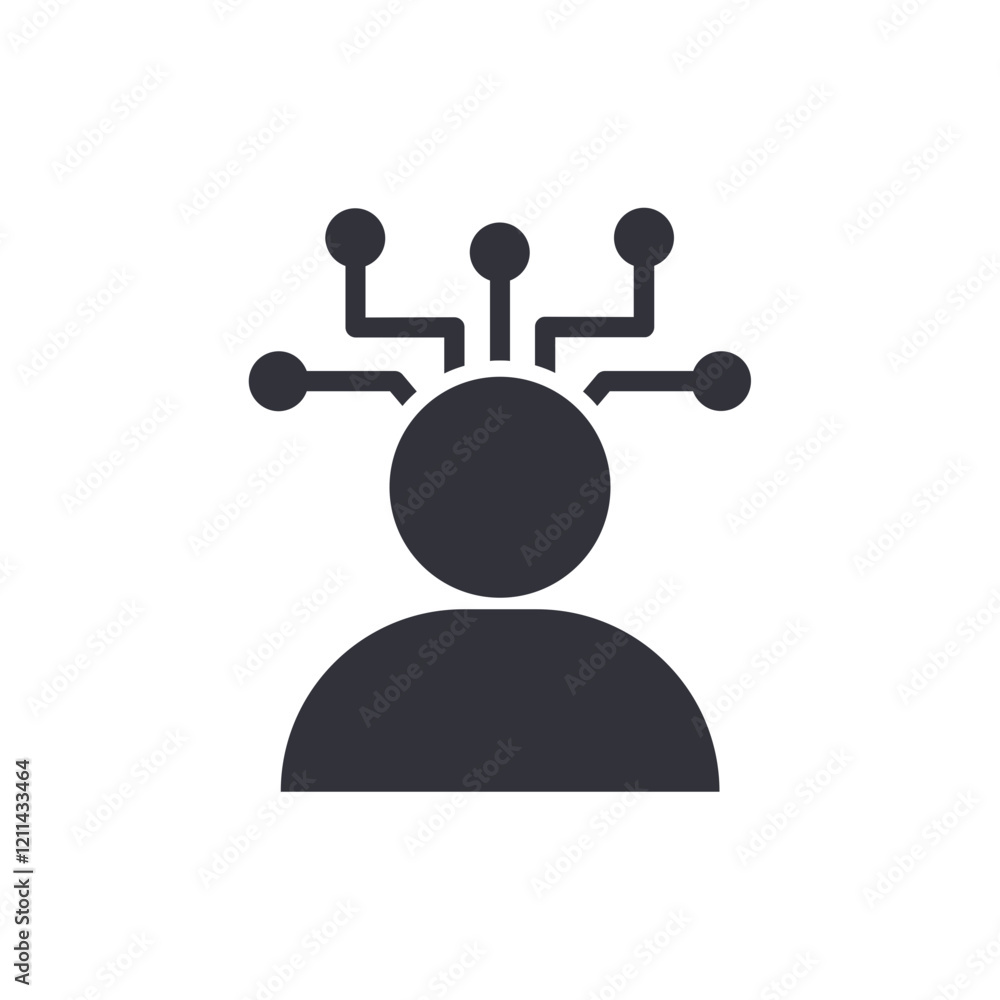 User AI solid icons, minimalist vector illustration ,simple transparent graphic element .Isolated on white background User AI solid icons, minimalist vector illustration ,simple transparent graphic element .Isolated on white background