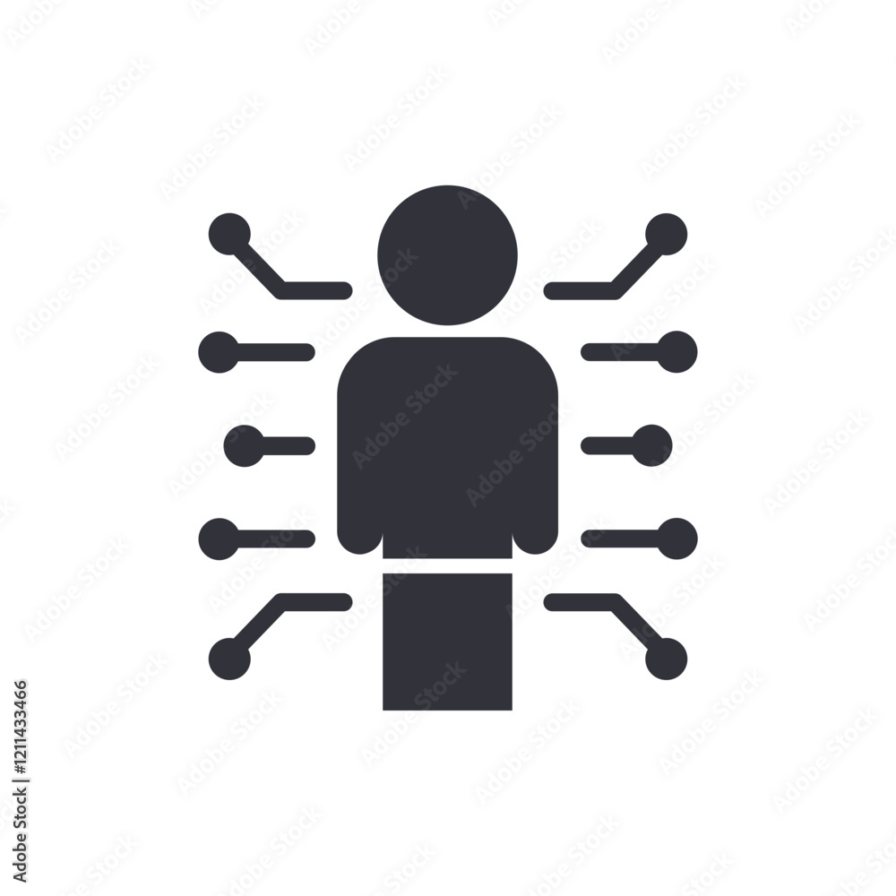 AI people solid icons, minimalist vector illustration ,simple transparent graphic element .Isolated on white background AI people solid icons, minimalist vector illustration ,simple transparent graphic element .Isolated on white background