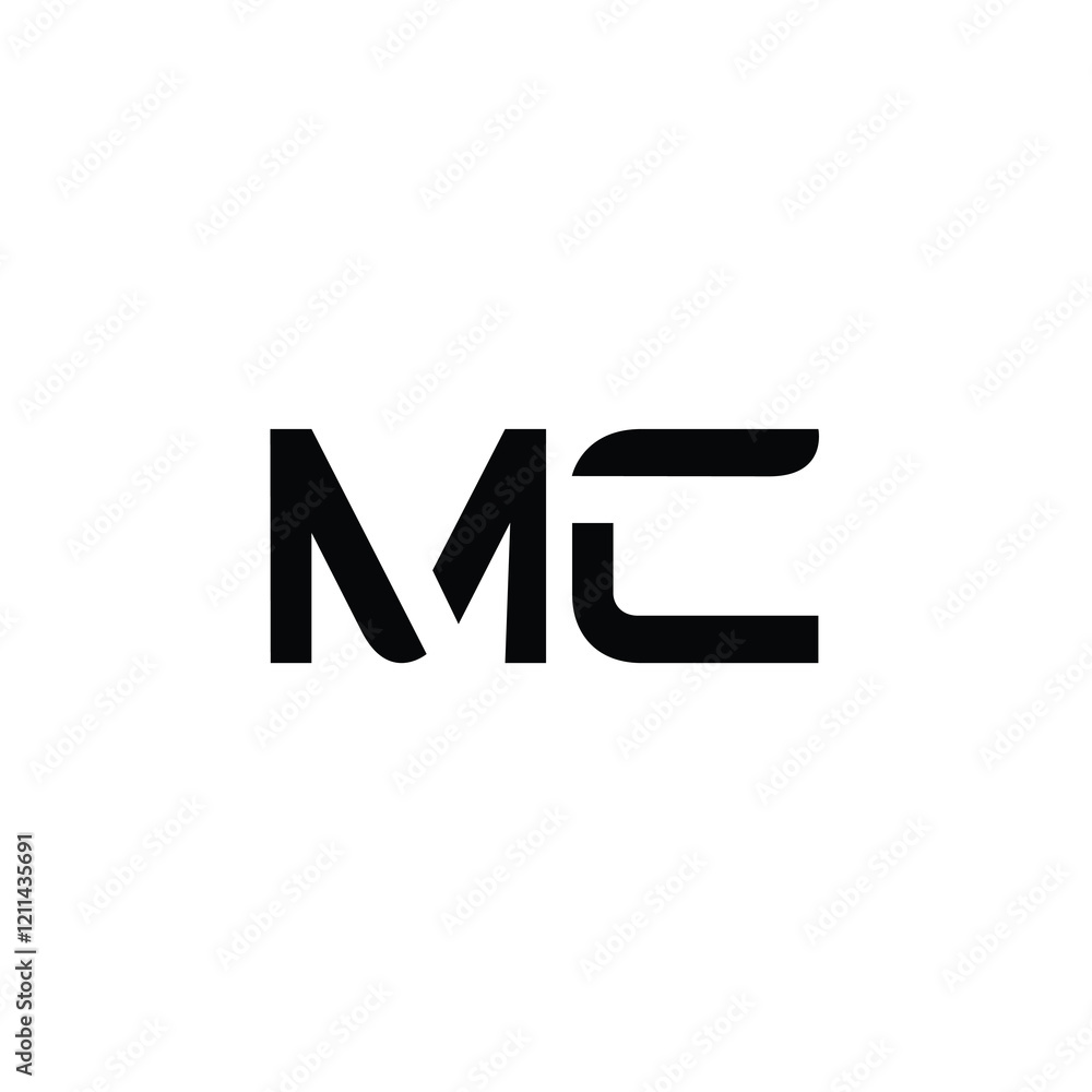 MC monogram logo design letter text name symbol monochrome logotype alphabet character simple logo MC monogram logo design letter text name symbol monochrome logotype alphabet character simple logo