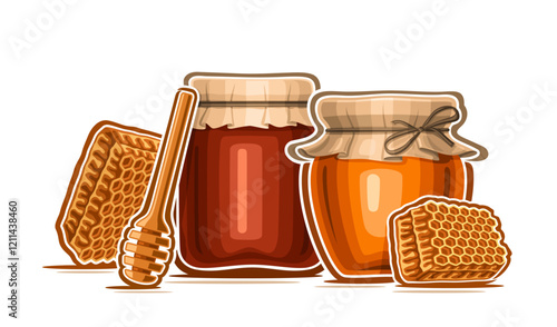 Vector illustration for Honey