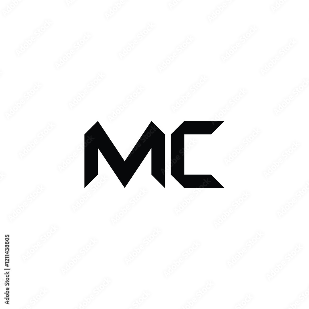 MC monogram logo design letter text name symbol monochrome logotype alphabet character simple logo MC monogram logo design letter text name symbol monochrome logotype alphabet character simple logo