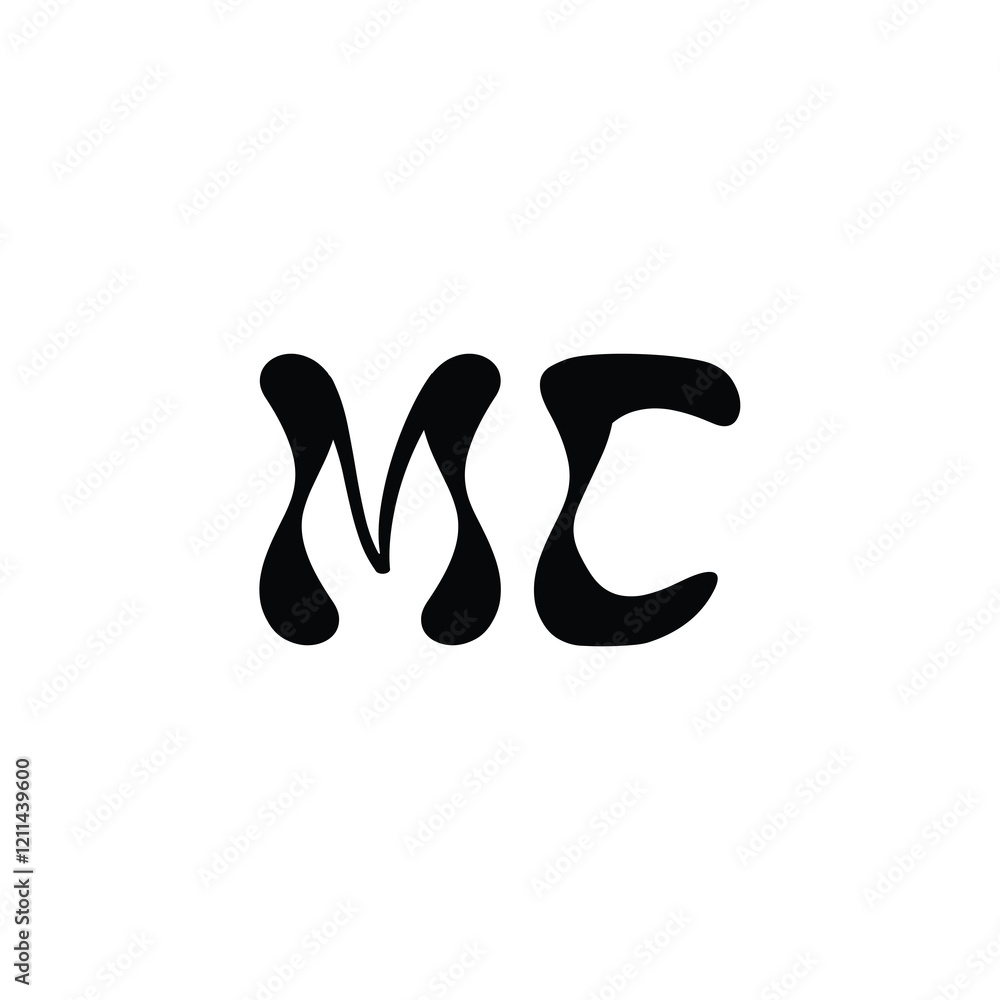 MC monogram logo design letter text name symbol monochrome logotype alphabet character simple logo MC monogram logo design letter text name symbol monochrome logotype alphabet character simple logo