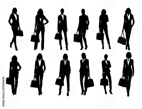 business people silhouettes. people silhouettes. business woman silhouttes. Woman silhoutte. Female silhoutte. Business People Silhouette vectors