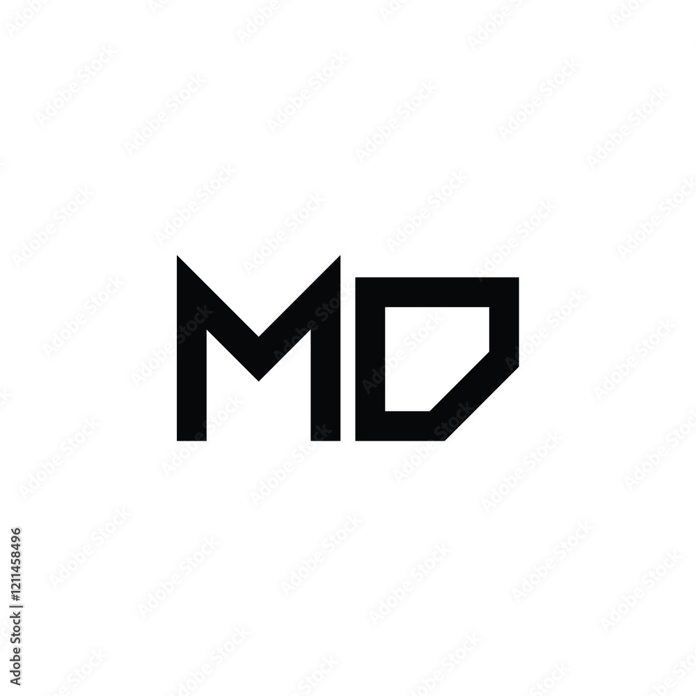 MD monogram logo design letter text name symbol monochrome logotype alphabet character simple logo MD monogram logo design letter text name symbol monochrome logotype alphabet character simple logo