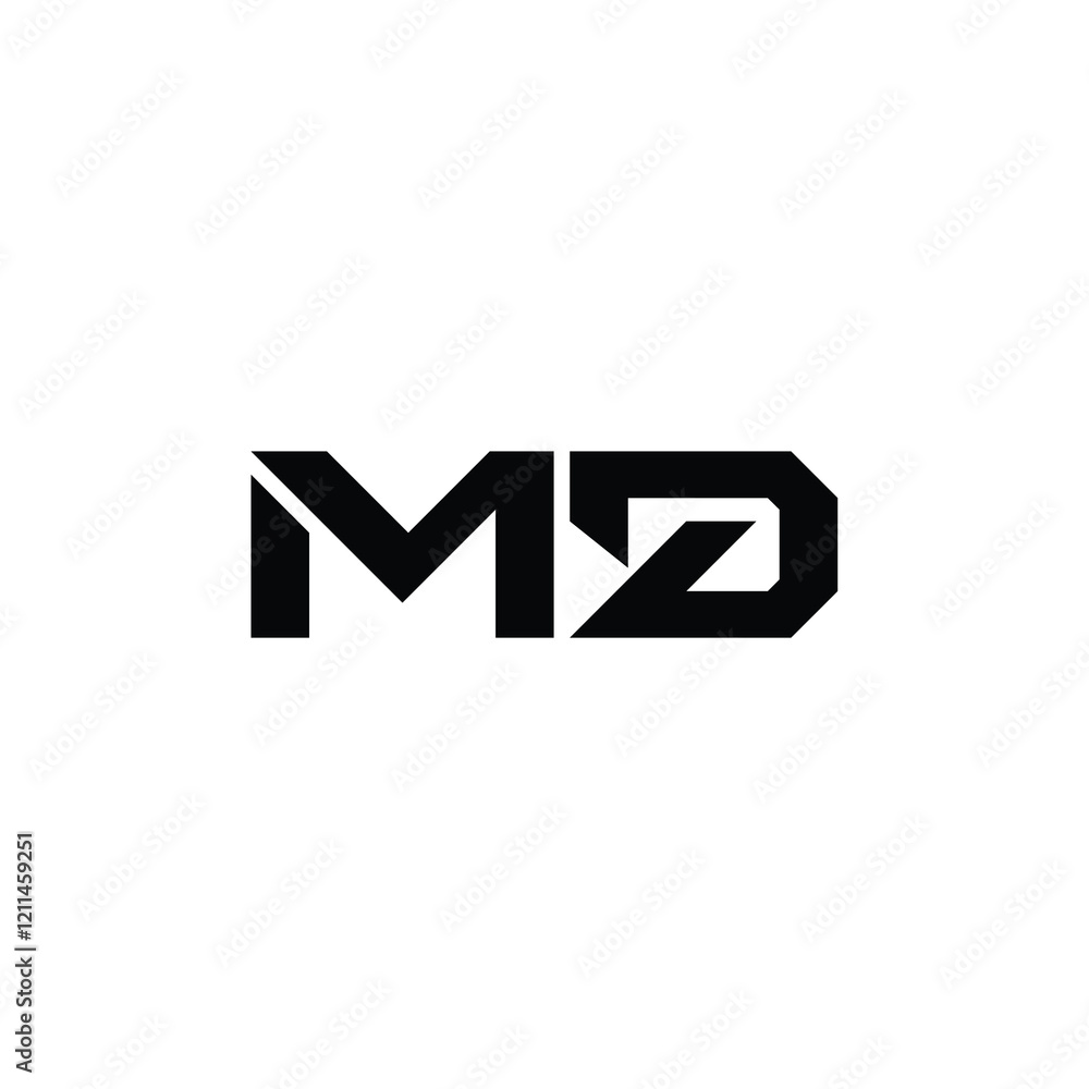 MD monogram logo design letter text name symbol monochrome logotype alphabet character simple logo MD monogram logo design letter text name symbol monochrome logotype alphabet character simple logo