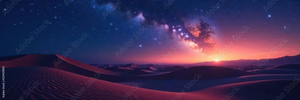 Starry desert landscape with twinkling lights, , twinkling Starry desert landscape with twinkling lights, , twinkling