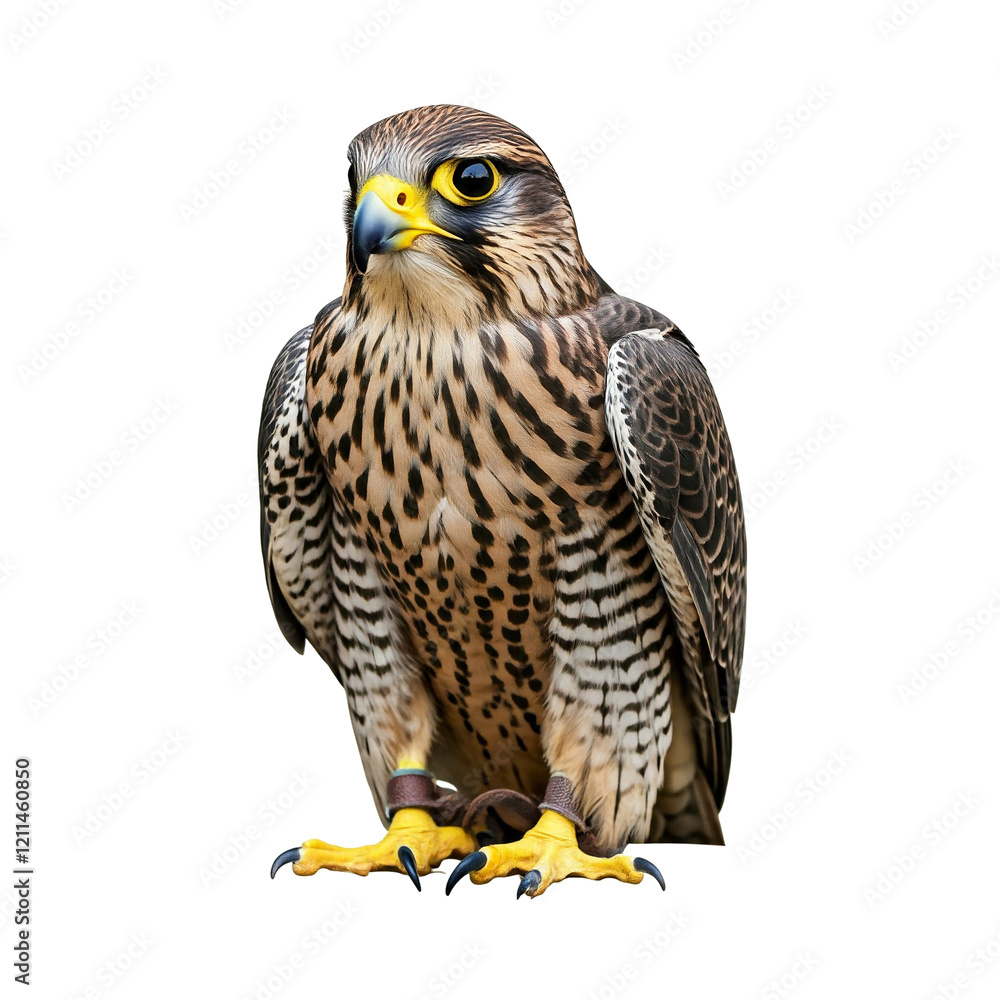 Fototapeta premium Portrait of adult Bald Eagle with transparent background. AI generated symbol of strength, courage, freedom, and immortality. PNG file.