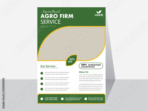 Organic flyer design template