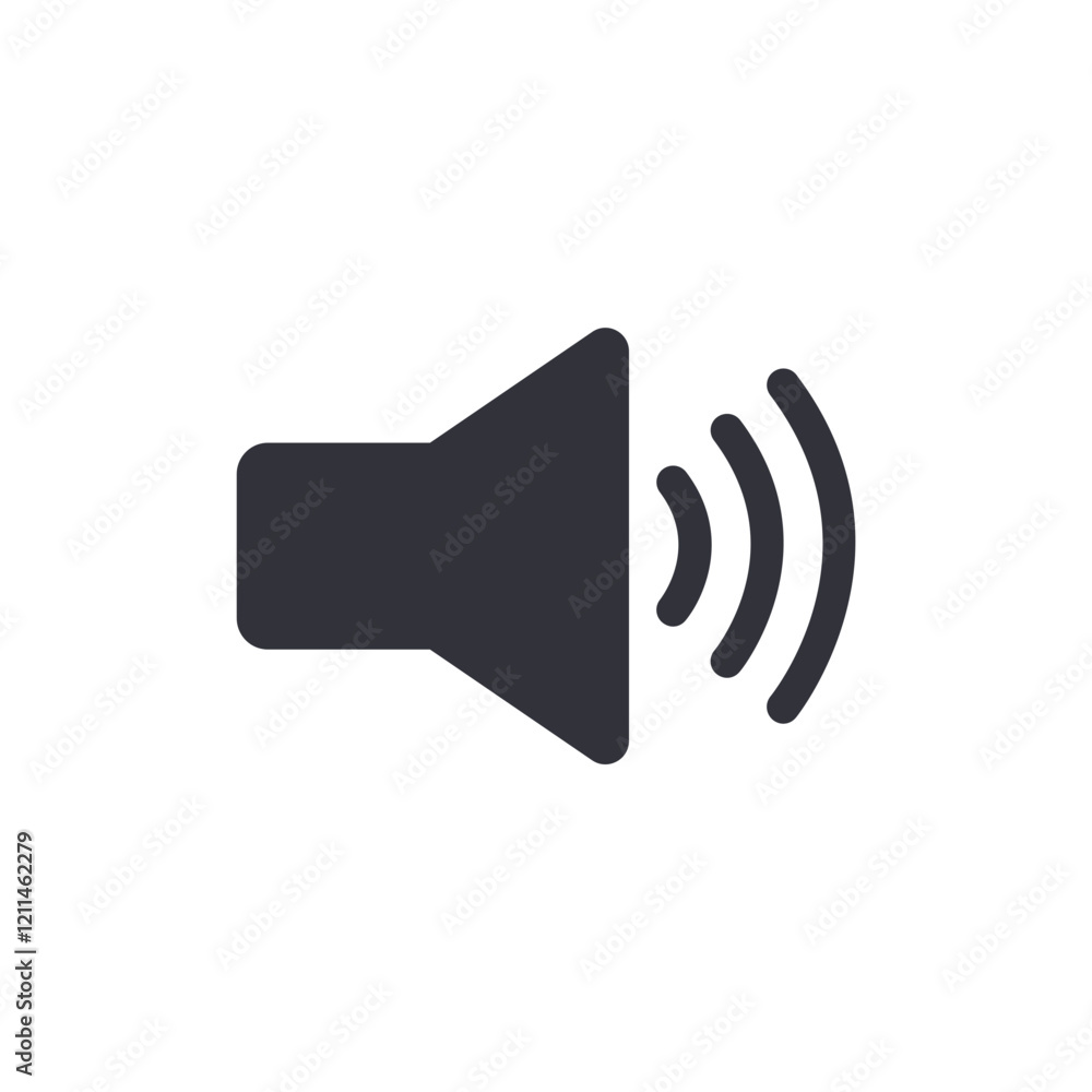 Loudspeaker solid icons, minimalist vector illustration ,simple transparent graphic element .Isolated on white background Loudspeaker solid icons, minimalist vector illustration ,simple transparent graphic element .Isolated on white background