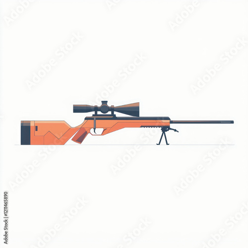 side view of a minimalist riffle gun