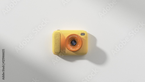 Digital camera 4K stock image 3d rendering
