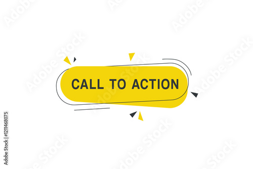 Call to action banner vector modern label element design. web or marketing. photo