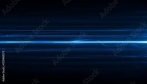 Abstract Blue Light Streaks Background, Glowing Energy Lines, Futuristic Digital Technology, Dynamic Motion, Dark Space, Neon Light Effect, Seamless Pattern, High Resolution