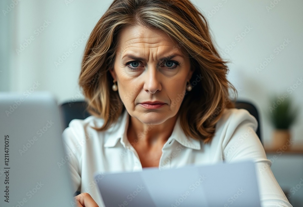 Portrait of a woman in a modern office setting Portrait of a woman in a modern office setting