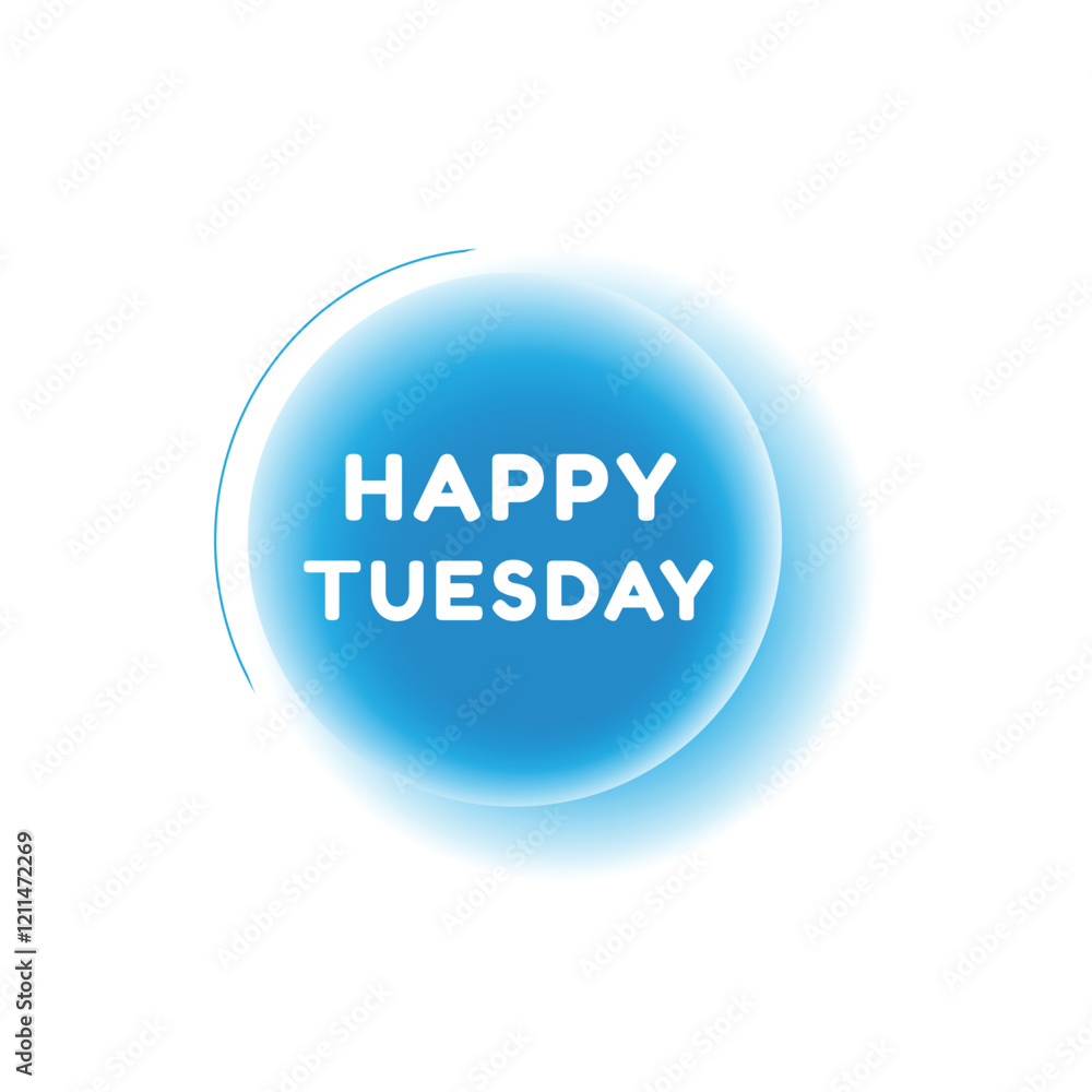 Happy Tuesday, speech bubble modern circle design. Banner or announcement element. vector sign isolated. Happy Tuesday, speech bubble modern circle design. Banner or announcement element. vector sign isolated.