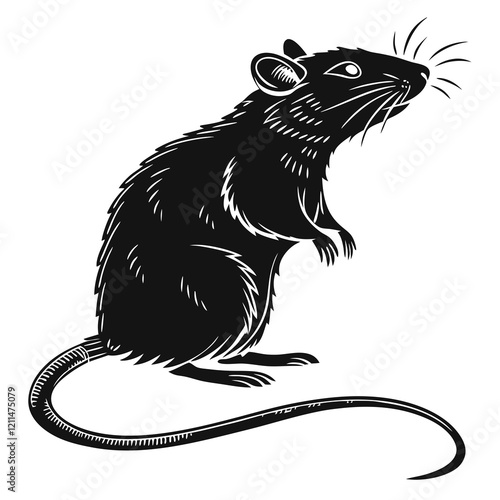 Rat Black silhouette