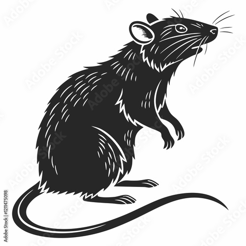 Rat Black silhouette