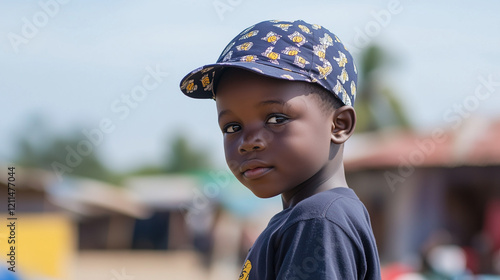 Young Boy Portrait: A serio...