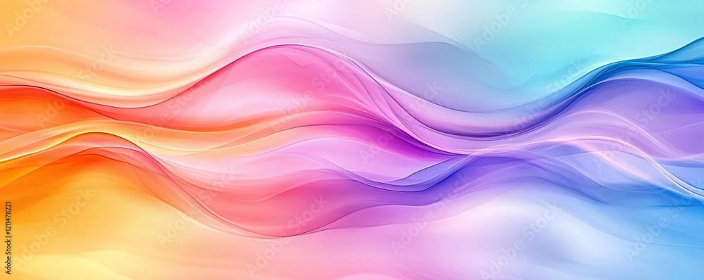 Fototapeta premium Rainbow watercolor concept. A vibrant flow of colors creating a seamless abstract background.