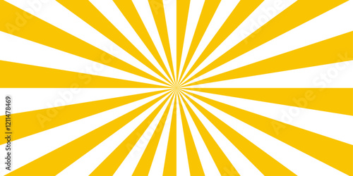 Abstract background with rays retro starburst. Funky ray elements, circle motifs, reminiscent of circus themes. Shining ray of sunlight isolated on transparent backgrounds