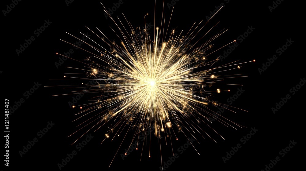 Golden Sparkler Burst: A Celebration of Light and Festivity Golden Sparkler Burst: A Celebration of Light and Festivity