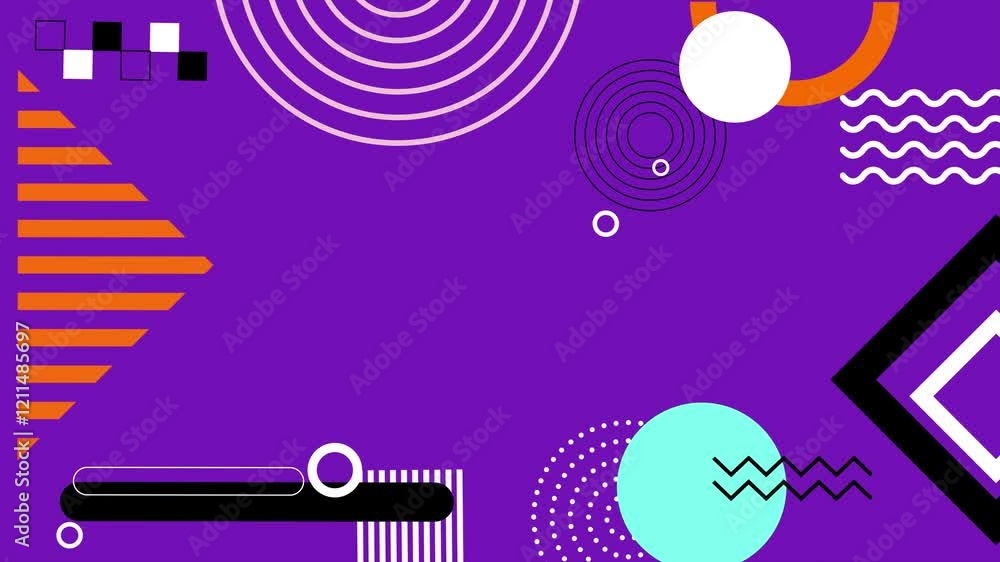 geometric patterns and modern shapes in abstract background seamless 4k video background motion pop art design geometric patterns and modern shapes in abstract background seamless 4k video background motion pop art design