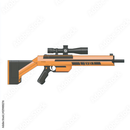 side view of a minimalist riffle gun