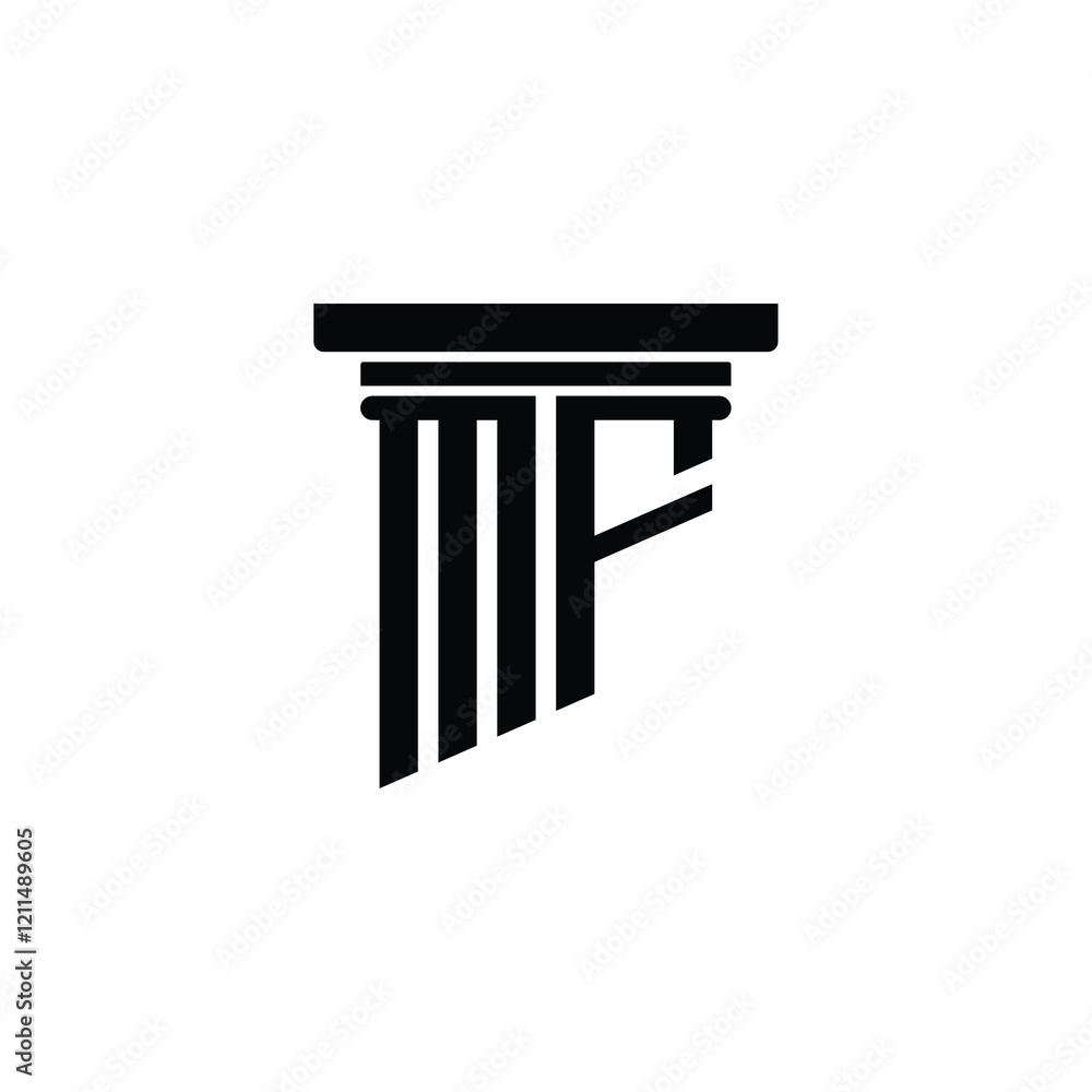 MF monogram logo design letter text name symbol monochrome logotype alphabet character simple logo MF monogram logo design letter text name symbol monochrome logotype alphabet character simple logo