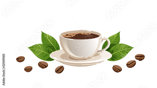 Coffee Cup with Steam