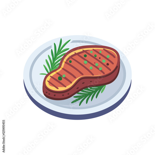  Savory Grilled Beef Steak with Rosemary