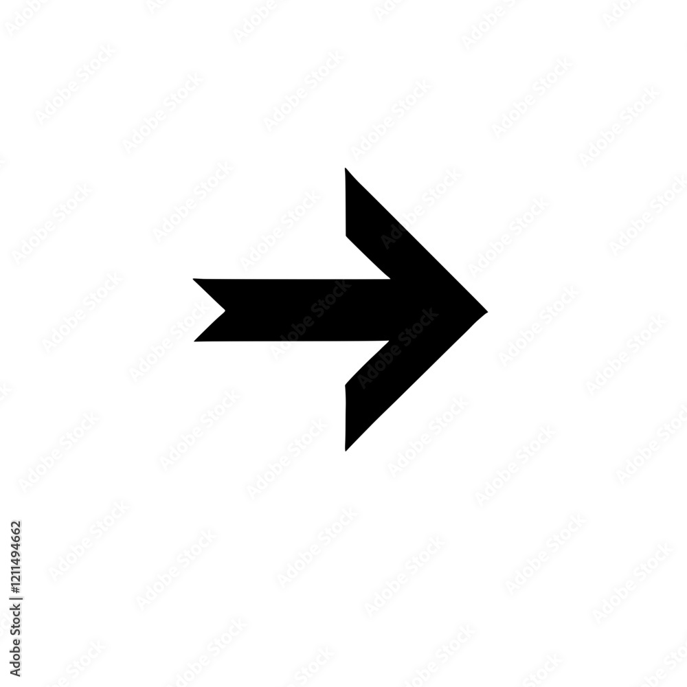 Bold Black Arrow: A simple yet striking black arrow pointing right, ideal for guiding viewers, emphasizing direction, and adding a graphic element to any design. Bold Black Arrow: A simple yet striking black arrow pointing right, ideal for guiding viewers, emphasizing direction, and adding a graphic element to any design.