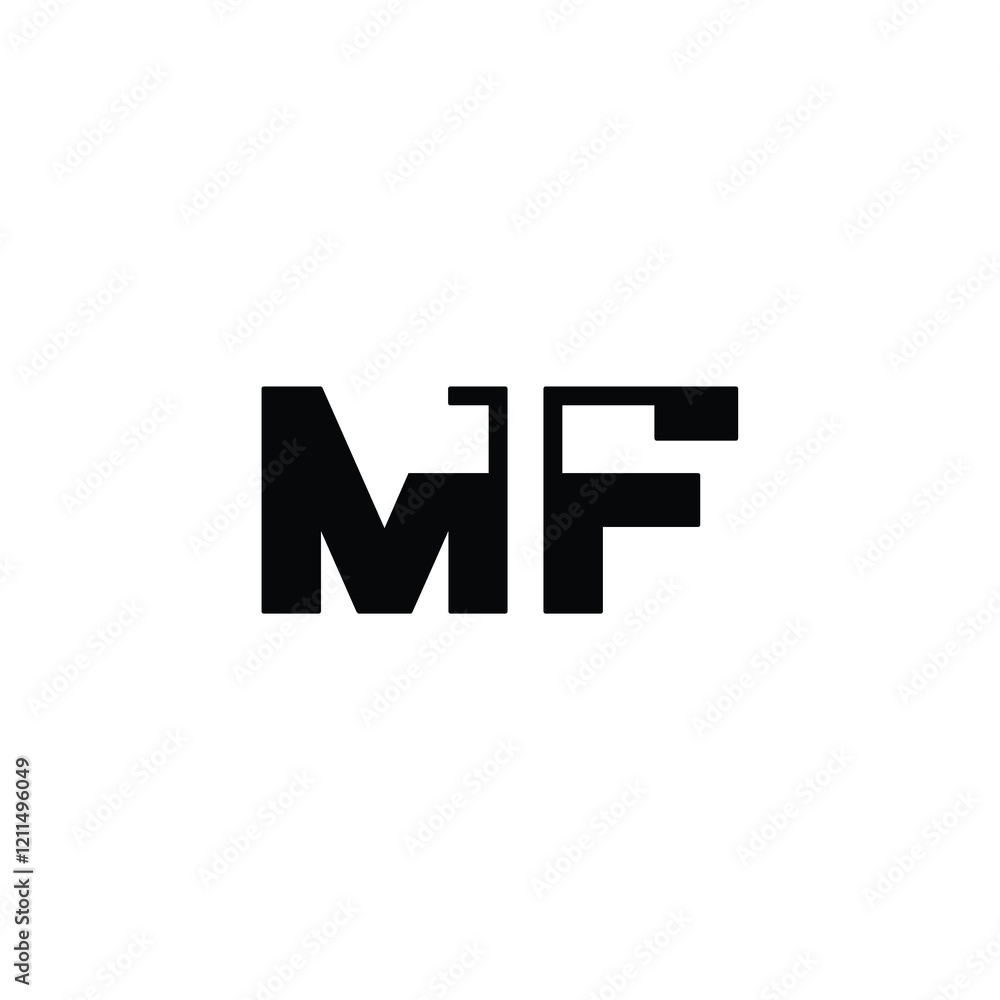 MF monogram logo design letter text name symbol monochrome logotype alphabet character simple logo MF monogram logo design letter text name symbol monochrome logotype alphabet character simple logo
