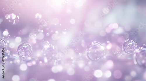 Floating Bubbles in Lavende...