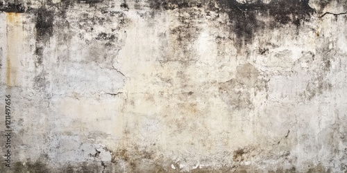 Wallpaper Mural Weathered concrete wall in earthy beige and grey tones showcasing cracks and texture with ample copy space for creative use. Torontodigital.ca