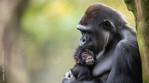 Gorilla Mother's Embrace: A...