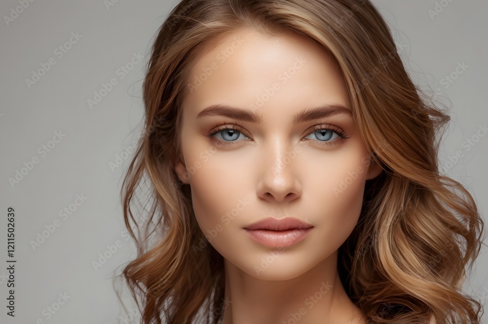 Beautiful woman female skin care healthy hair and skin close up face beauty portrait. Beautiful woman female skin care healthy hair and skin close up face beauty portrait.