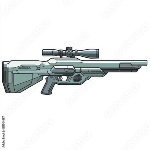 side view of a minimalist riffle gun