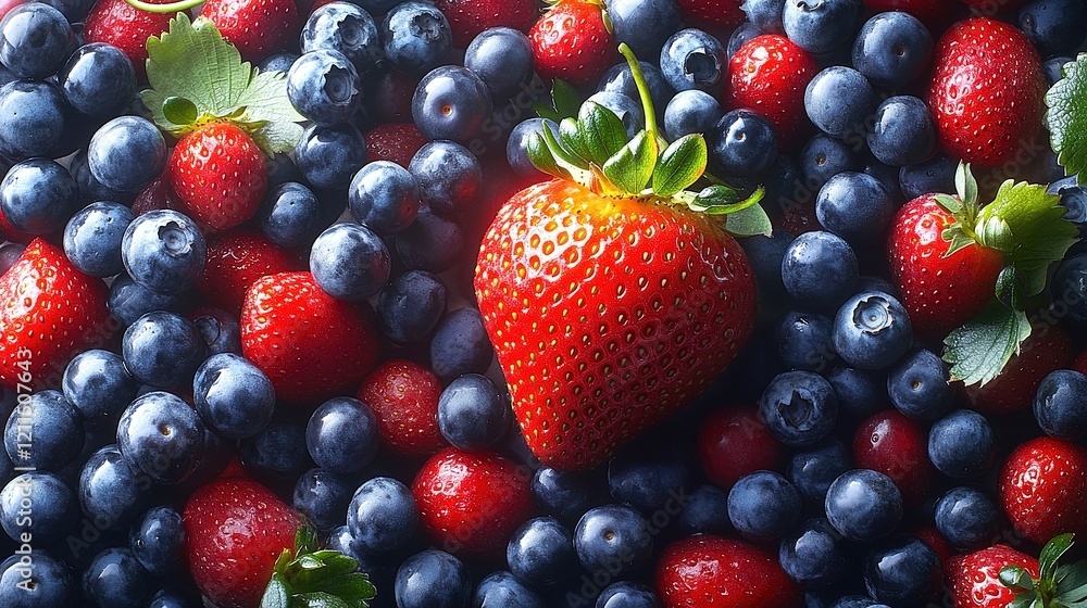 Whirlwind of grapes, strawberries, and blueberries swirling against a white background Whirlwind of grapes, strawberries, and blueberries swirling against a white background