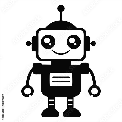 Cute Robot Vector Clipart for Robotics Design Ideas
