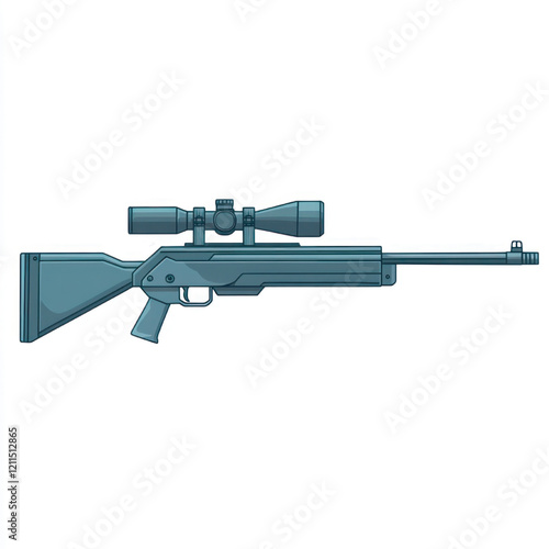 side view of a minimalist riffle gun