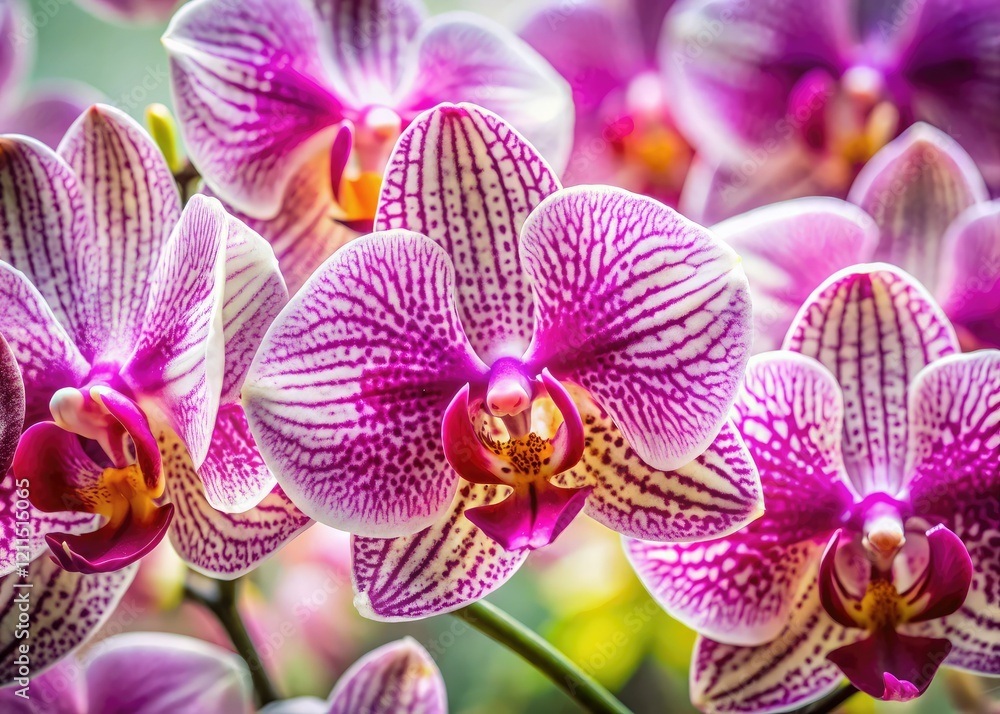 Exquisite close-up: pink and white polka-dot Phalaenopsis orchid, a stunning floral masterpiece. Exquisite close-up: pink and white polka-dot Phalaenopsis orchid, a stunning floral masterpiece.