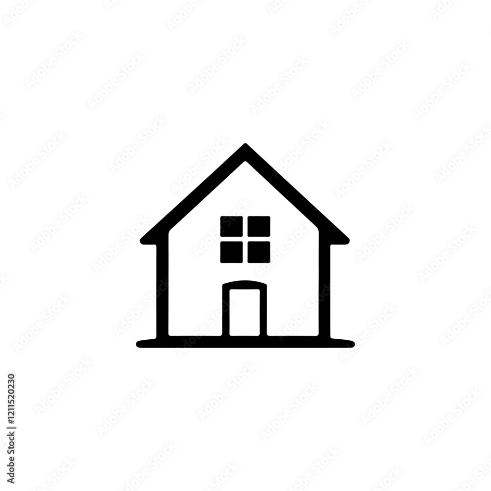 House silhouette logo vector illustration House silhouette logo vector illustration